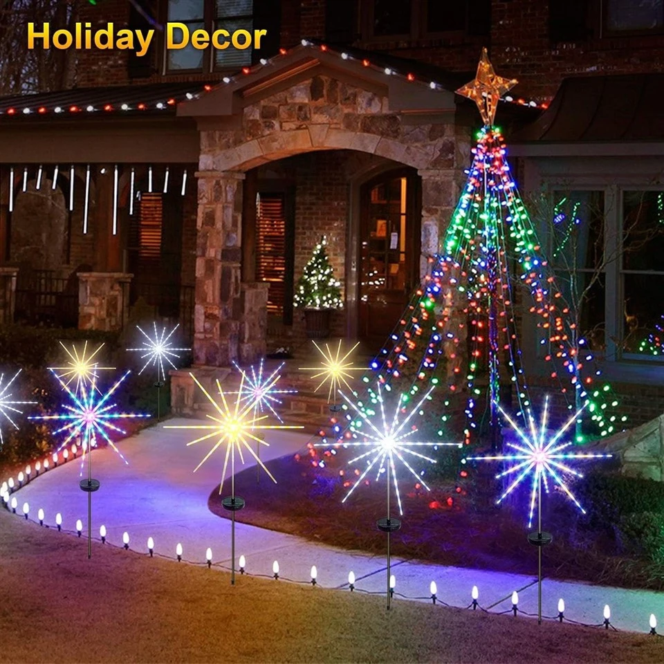 Solar Firework Meteor Lights factory
