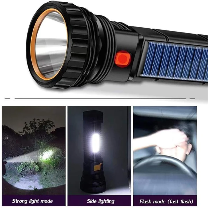 Solar Rechargeable LED Flashlight Torches best