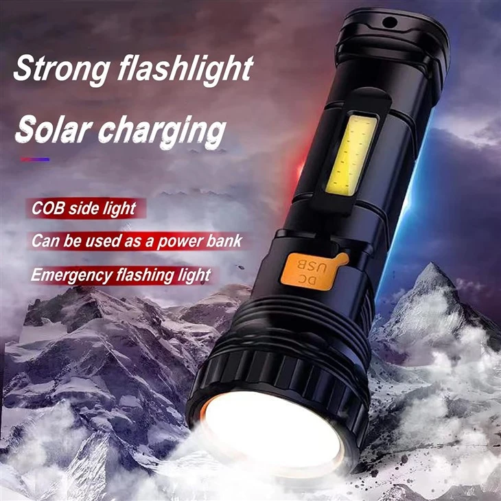 Solar Rechargeable LED Flashlight Torches suppliers